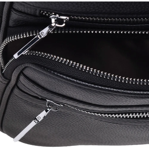 Чоловіча сумка планшет Ricco Grande чорна (K16439-black): Матеріал Натуральна шкіра