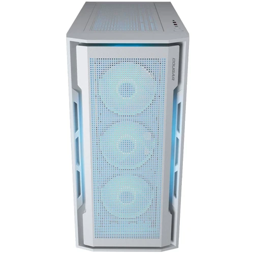 Корпус Cougar Uniface RGB White (385C780.0002): Материал передней панели сталь