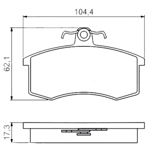 Тормозные колодки Bosch 0 986 495 214