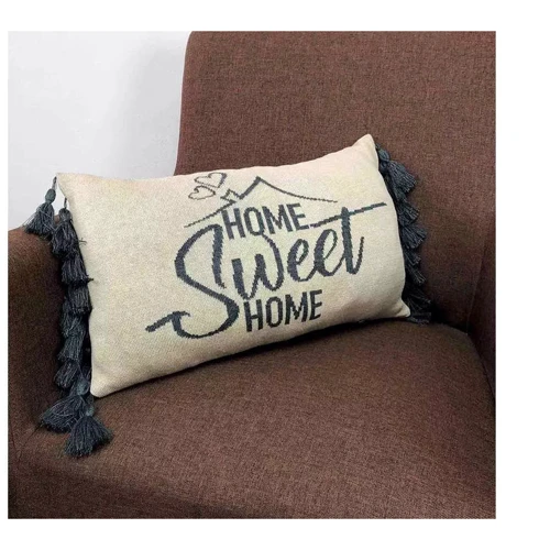 Подушка вязаная Прованс Home, sweet home Лате 16 кисточек 30х45 см (23434): Тип Подушки
