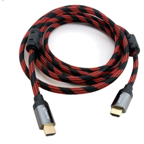 Кабель и переходник Extradigital HDMI to HDMI, 3m, v2.0, 28 AWG, Gold, Nylon, 2xFerrites (KBH1634): Тип кабель