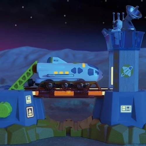 Іграшковий шатл Hape до залізниці (E3872): Матеріал дерево