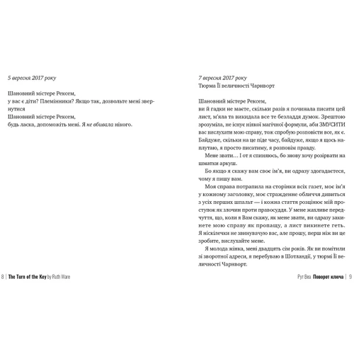 Рут Веа: Поворот ключа: Виробник Рідна мова