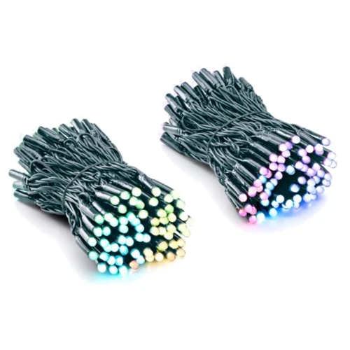 Гирлянда Smart LED Twinkly Pro Strings RGBW 250 одинарная линия AWG22 IP65 зеленый: Тип Линейная