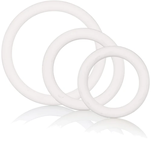 CalExotics Rubber Ring - 3 Piece Set - набор эрекционных колец, белый: Производитель California Exotic Novelties