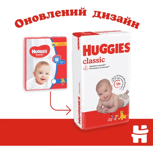 Подгузники Huggies Classic 4 (7-18 кг) Jumbo 50 шт (5029053543147): Количество в упаковке, шт 50