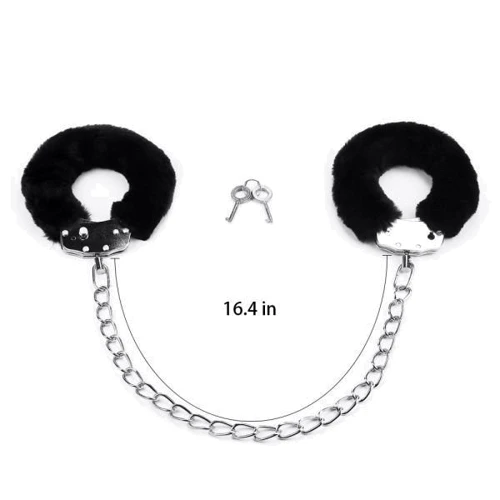 Оковы LOVETOY Fluffy Leg Cuffs, Black