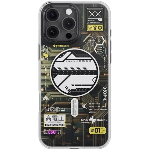 Чехол для iPhone Switcheasy Artist M 3D Patterned Shockproof Case Cyber (SPH67P020CY24) for iPhone 16 Pro Max: Материалы поликарбонат и полиуретан