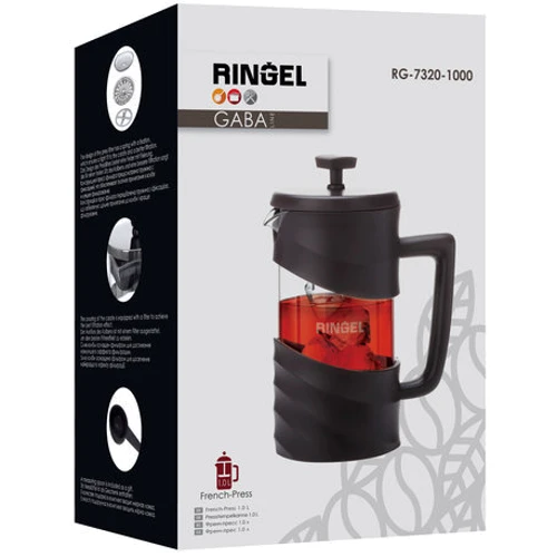 Френч-пресс Ringel Gaba 1.0 л (RG-7320-1000): Материал Стекло, Пластик