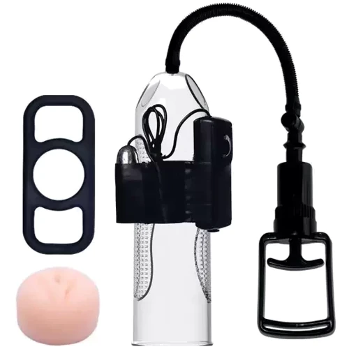 Вакуумная помпа с вибростимуляцией LYBAILE - Penis Enlargement System 9,8'' Vibration (BM-010066C)