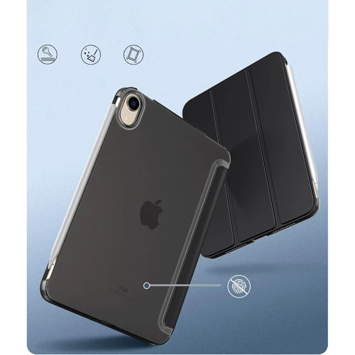Аксессуар для iPad BeCover Case Book Tri Fold Hard Black for iPad Mini 7 2024 (712450): Цвет черный