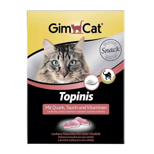 Лакомство для котов Gimpet GimCat в виде мышек со вкусом творога 220 г 180 шт. (G-409757)