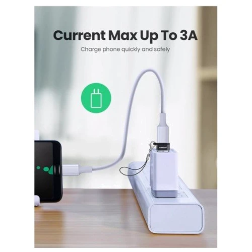 Адаптер Ugreen Adapter US280 USB to USB-C Black (50568): Цвет черный