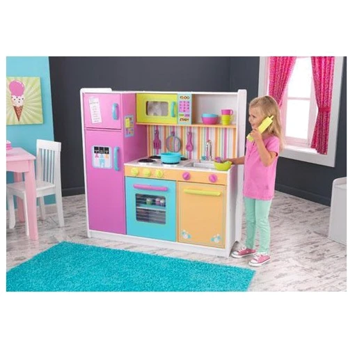 Ігровий набір Кухня KidKraft Deluxe Big & Bright Kitchen w / Cookware Set (53241): Виробник KidKraft