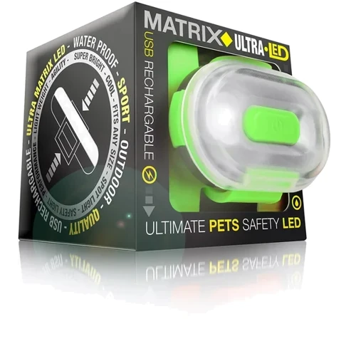 Фонарик Max & Molly Urban Pets Matrix Ultra LED - Safety light-Lime Green для собак (4894512019874): Назначение Для всех пород