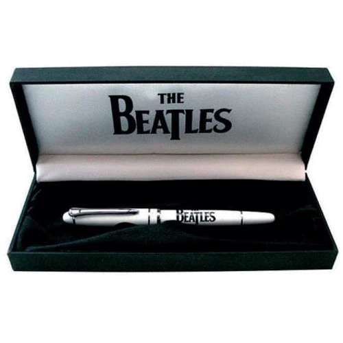 Ручка гелевая ROCK OFF "The Beatles" белая в подарочной упаковке (BTGIFTPEN02)