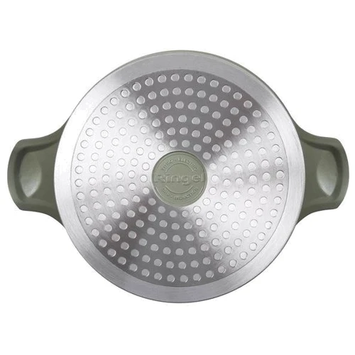 Кастрюля RINGEL Zitrone Olive с крышкой 24 см 5.8 л (RG-2108-24/2/OL): Форма Круглая