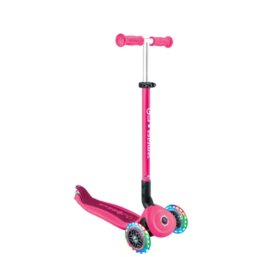 Самокат детский Globber серии GO UP Active Lights фисташково-розовый (744-110): Количество колес 3