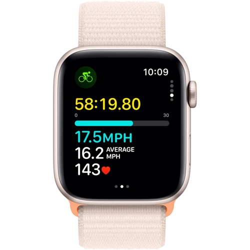 Apple Watch SE 2 2023 44mm GPS Starlight Aluminum Case with Starlight Sport Loop (MRE63) UA: Встроенная память 32 ГБ