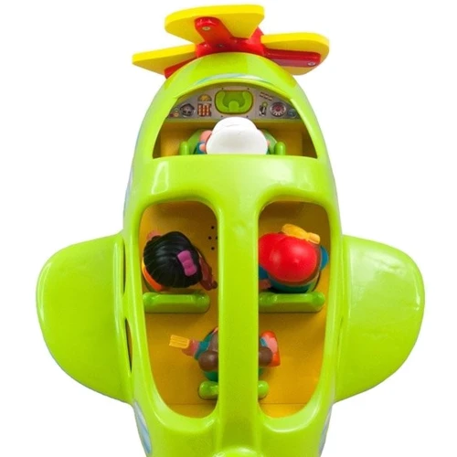 Игровой набор Kiddieland - Самолёт (зеленый), (свет, звук) (39289)