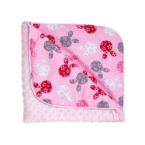 Плед Twins Minky Spring 80x80 см розовый (1461-TMS-08)