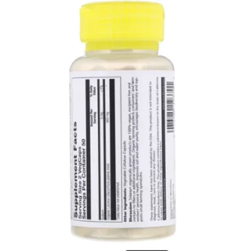 Solaray Organically Grown Licorice 450 mg Корень солодки 100 капсул: Форма выпуска Капсулы