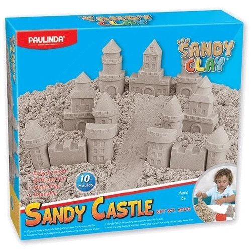 Песок для творчества Paulinda Sandy clay Sandy Замок 600г 10 ед PL-140022