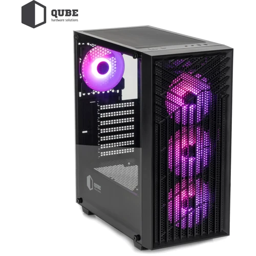Корпус QUBE GERYON Black 4Fan (QBGERYON_FFBNU3) фото 5