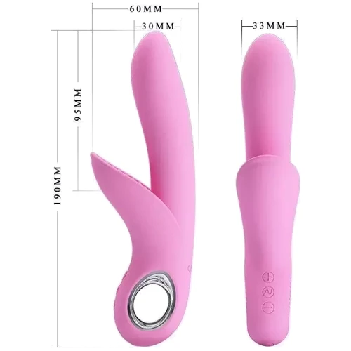 Вибратор с стимулятором клитора PRETTY LOVE Carol, BI-014571-1