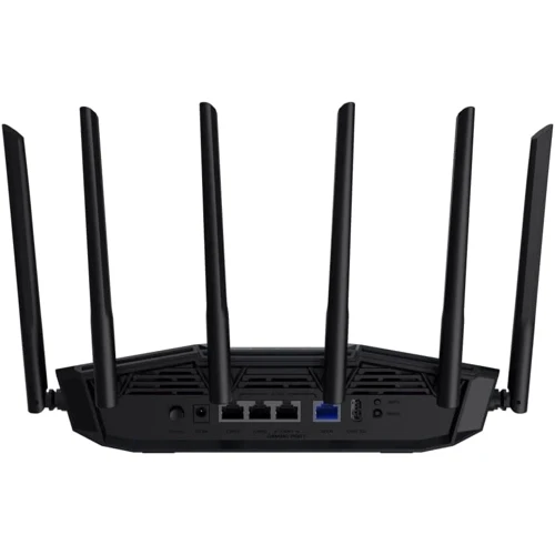 Маршрутизатор Wi-Fi ASUS TUF Gaming BE6500 (90IG0920-MO9C00): Максимальная скорость 5764 Мбит/c