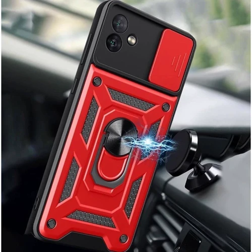 Чохол для телефона Mobile Case Camshield Serge Ring Red для Samsung A065 Galaxy A06: Тип накладка на заднюю часть