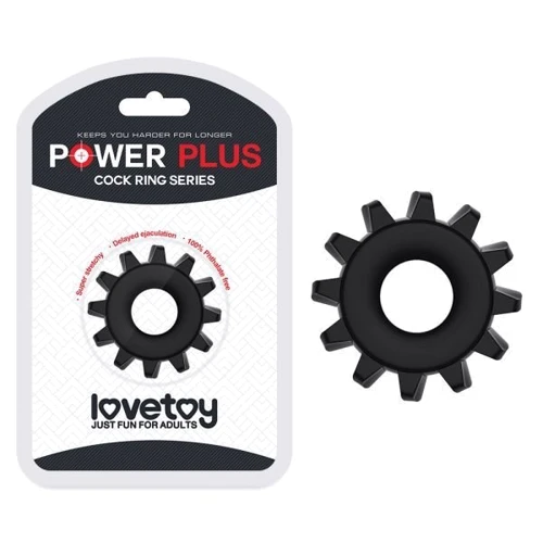 Эрекционное кольцо LoveToy POWER PLUS Cockring, Black