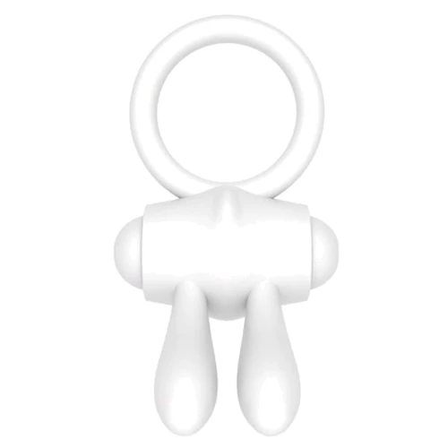 Эрекционное виброкольцо LoveToy Power Clit Cockring, White: Производитель LOVETOY