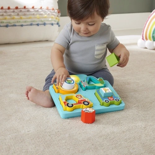 Сортер Fisher-Price Музичний пазл Веселі пригоди 2 у 1 (HRP31): Стать Для мальчиков, Для девочек