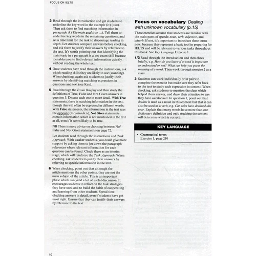 Focus on IELTS Teacher's Book New Edition: ISBN 978-1-4082-3917-9