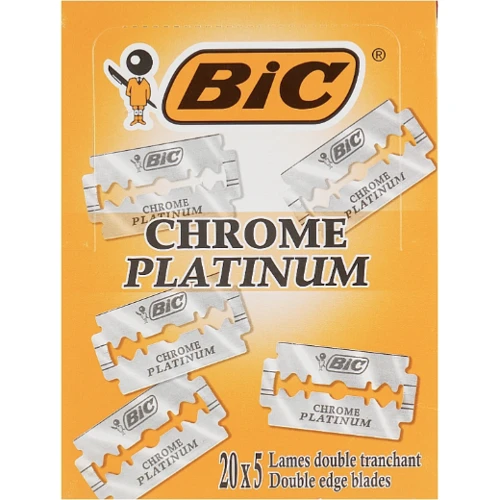 Bic Chrome Platinum Змінні леза класичні для верстата 20х5 шт.: Кількість в упаковці, шт 100