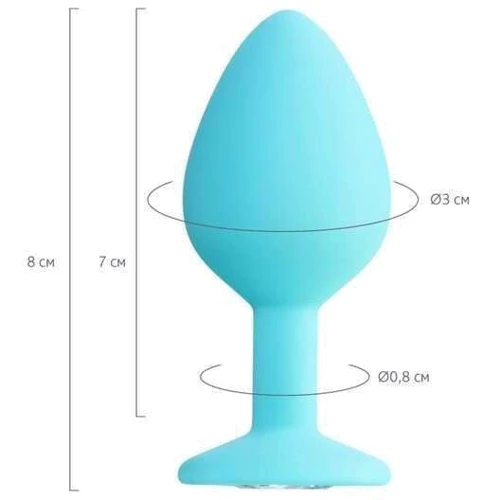 Анальная пробка с кристаллом ToDo by Toyfa Anal Plug Brilliant