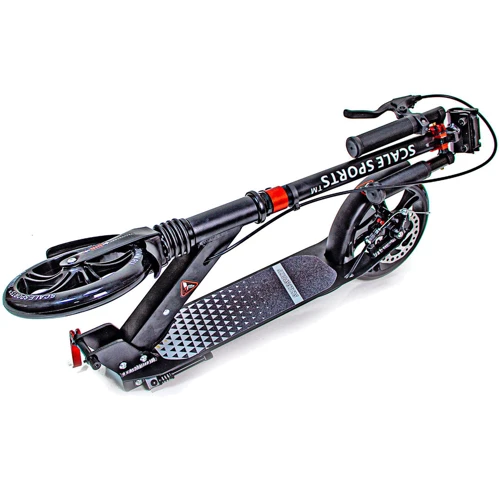 Самокат двухколесный Scale Sports SS-12 Черный Дисковый тормоз Led-фонарик (2147421063): Тип колес литые