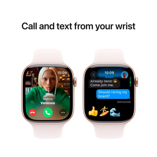 Apple Watch Series 10 46mm GPS Rose Gold Aluminum Case with Light Blush Sport Band - M/L (MWWU3QH/A) UA: Довжина ремінця 160-210 мм