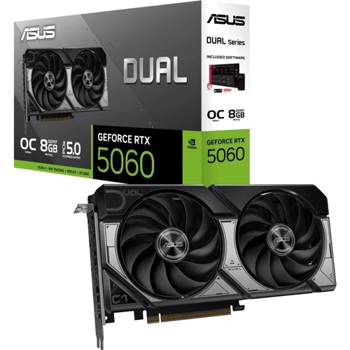 Видеокарта ASUS Nvidia GeForce RTX 5060 DUAL OC 8GB (DUAL-RTX5060-O8G)