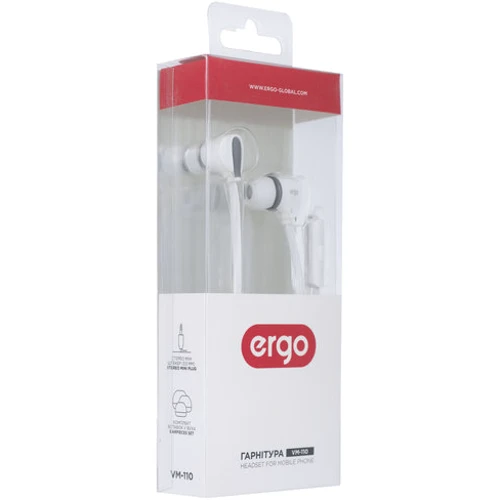 Наушники Ergo VM-110 White: Тип крепления без креплений