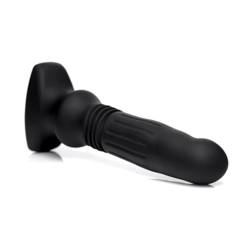 Анальный вибратор с толчковыми движениями Thunderplugs Silicone Swelling & Thrusting Plug with Remote Control
