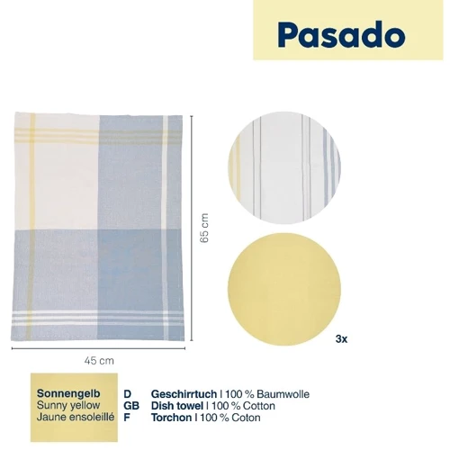 Полотенце KELA Pasado 65х45 см, 3 шт (15975)