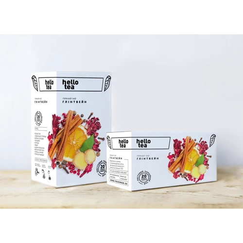 Чай Hello Tea фруктовий Глінтвейн 20х3.2 г у фільтр-пакетах (4820208950084) фото 1