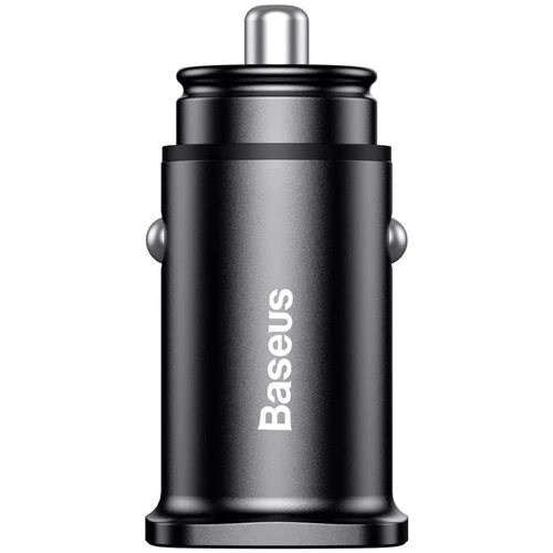 Зарядное устройство Baseus USB Car Charger 2xUSB Square Metal Quick Charger 3.0 30W Black (CCALL-DS01): Кабель в комплекте отсутствует