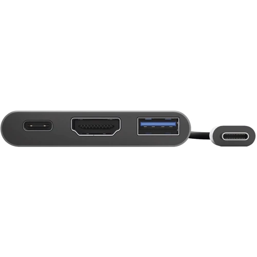 Адаптер Trust Adapter Dalyx USB-C to USB-C+HDMI+USB Grey (23772_TRUST): Дополнительные разъемы USB OTG, HDMI, USB-C