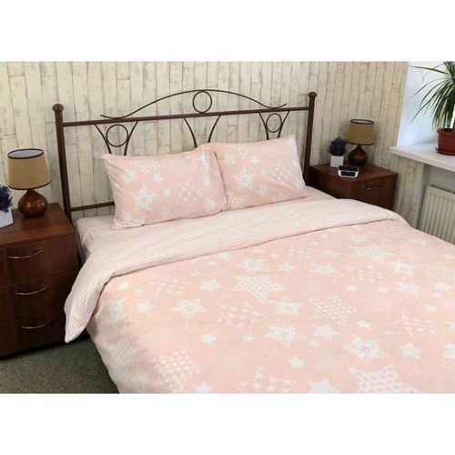 Простынь Руно "Beige star" бязь набивная 200х220 см (82.114Б_Beige star)