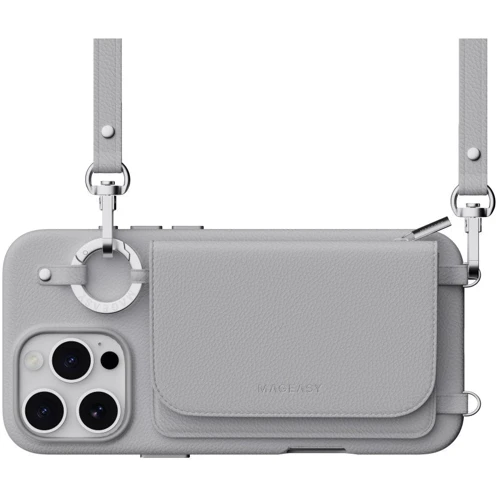Чохол для iPhone Switcheasy Pouch M Wallet Phone Case with Stand Gray (MPH67P264GR24) для iPhone 16 Pro Max фото 6