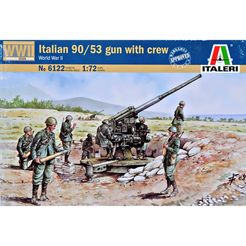 Модель Italeri Итальянская пушка 90/53 с расчётом (IT6122)
