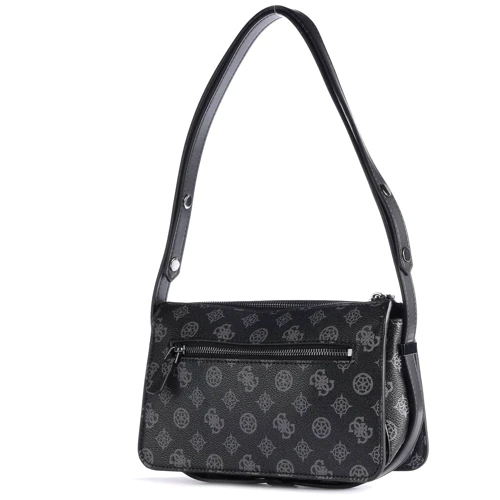 Женская сумка через плечо Guess Hensely Logo Top Zip Shldr Bag темно-серая (HWPM8378180-CMT): Фактура Матовая, Зернистая
